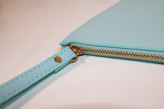 Personalised monogram clutch bag