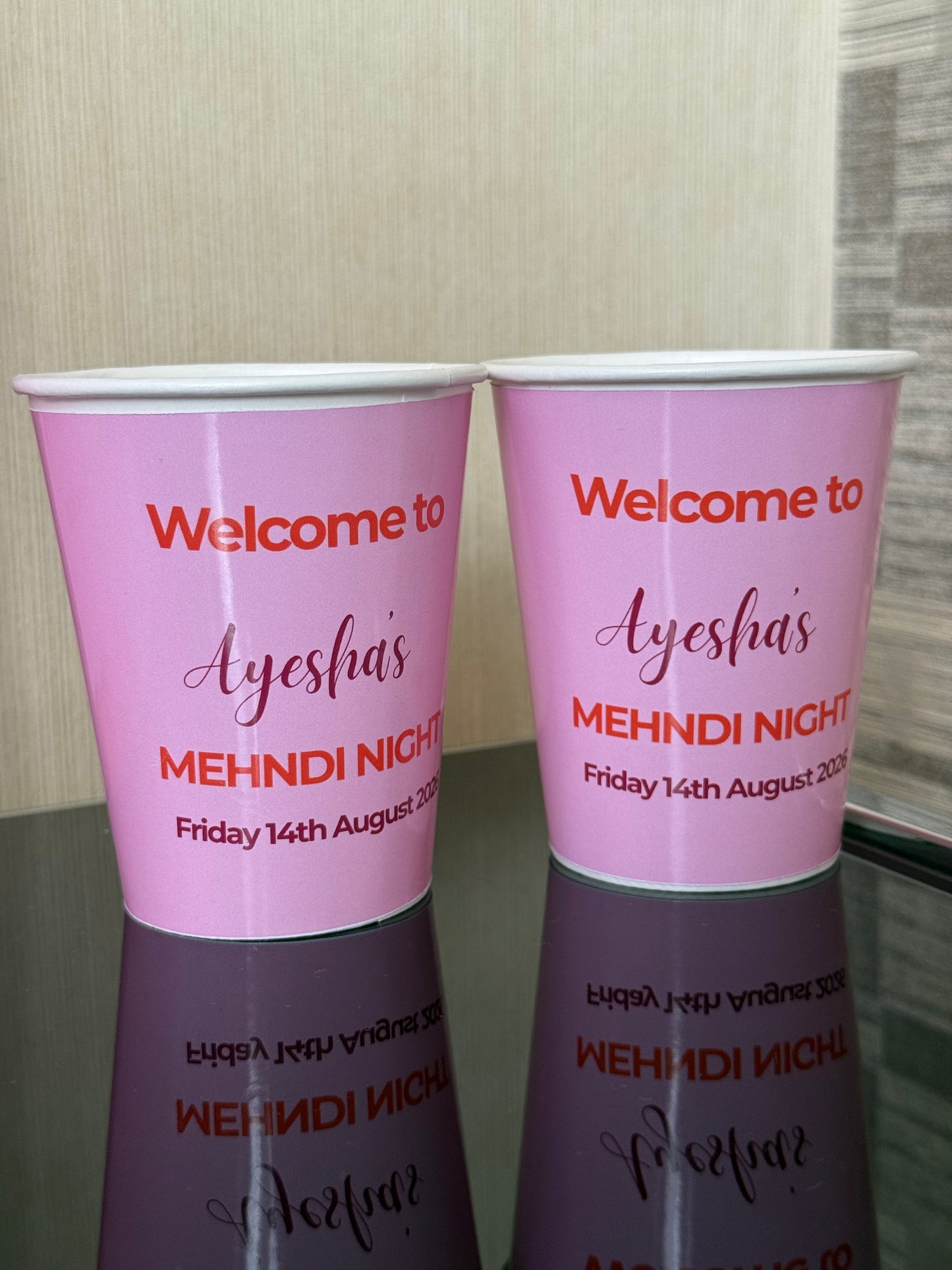 Custom mehndi cups