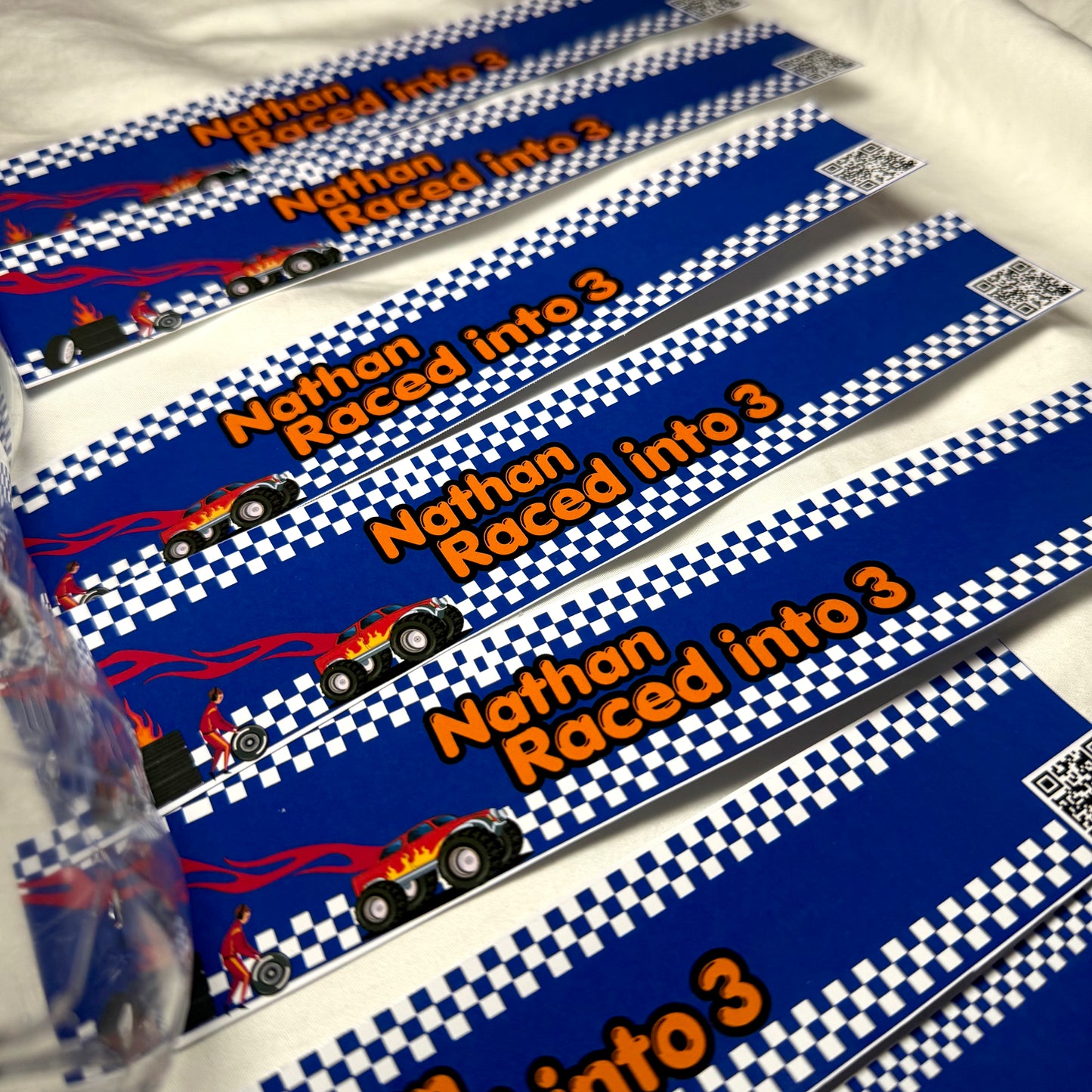 Custom race labels - party favours bottles