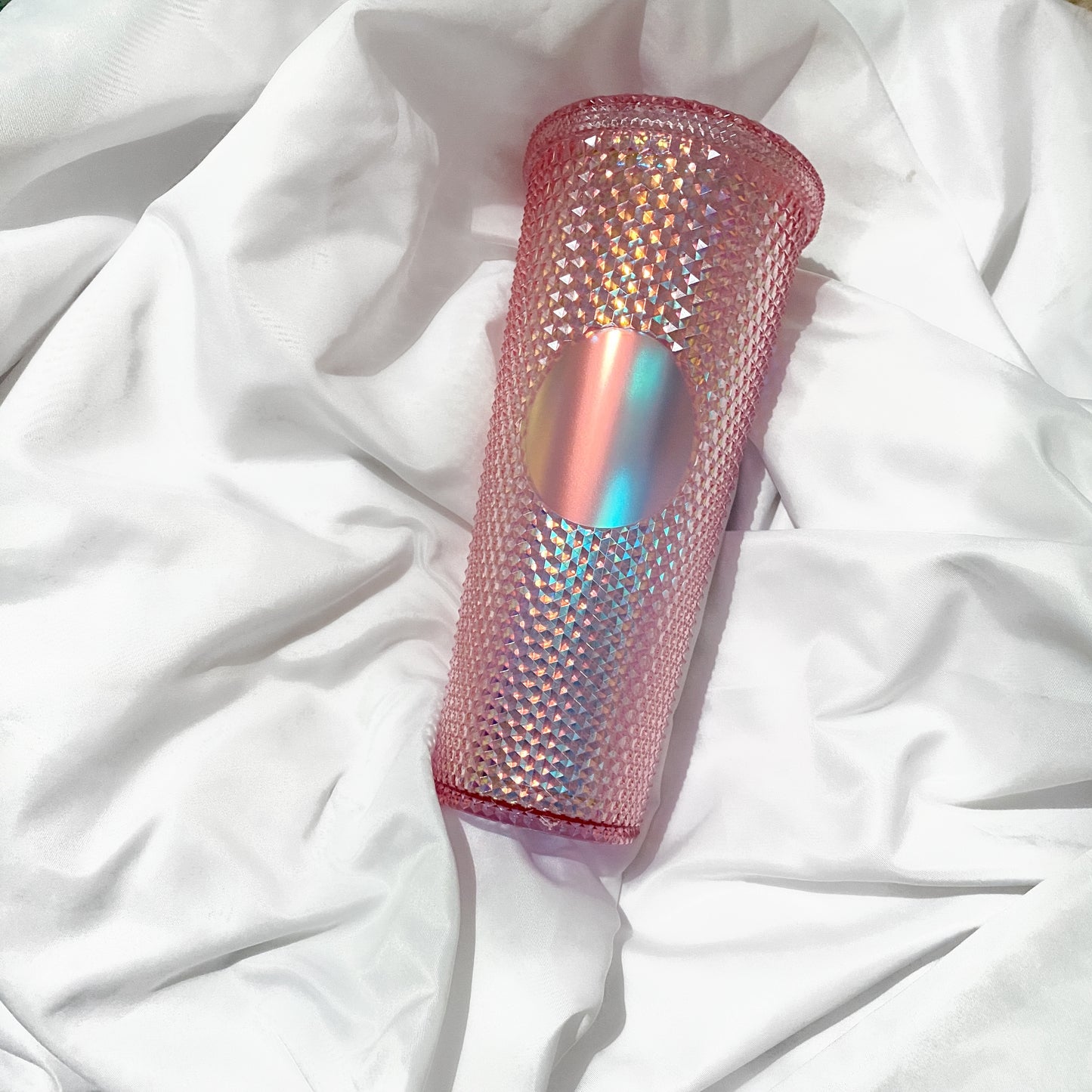 Studded personalised monogram tumblers