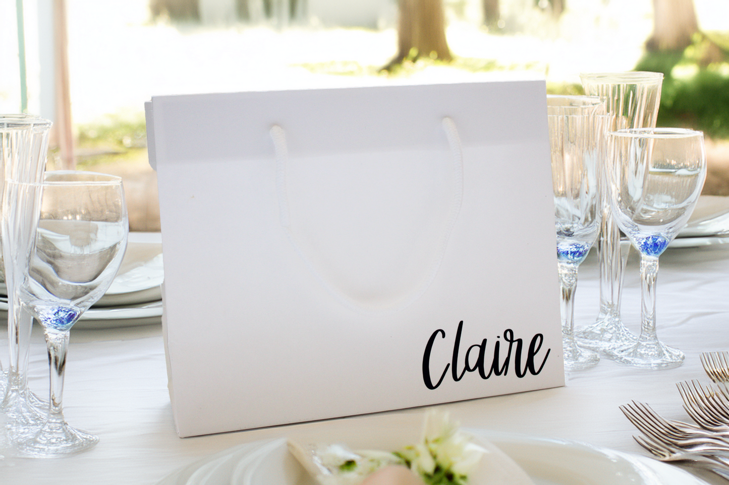Personalised small name gift bag
