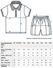 Load image into Gallery viewer, Pebble grey zip Neck polo shirt and short set
