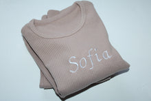 Load image into Gallery viewer, Velvet Mocha Ribbed loungewear set
