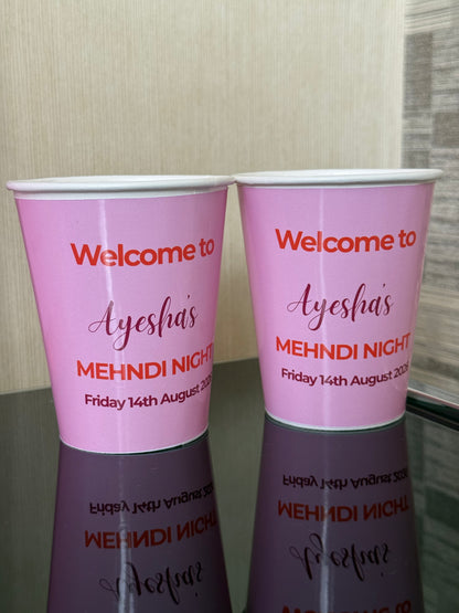 Custom mehndi cups