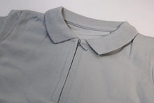 Load image into Gallery viewer, Pebble grey zip Neck polo shirt and short set
