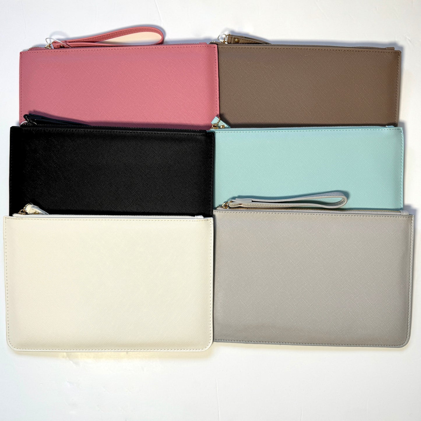 Personalised monogram clutch bag