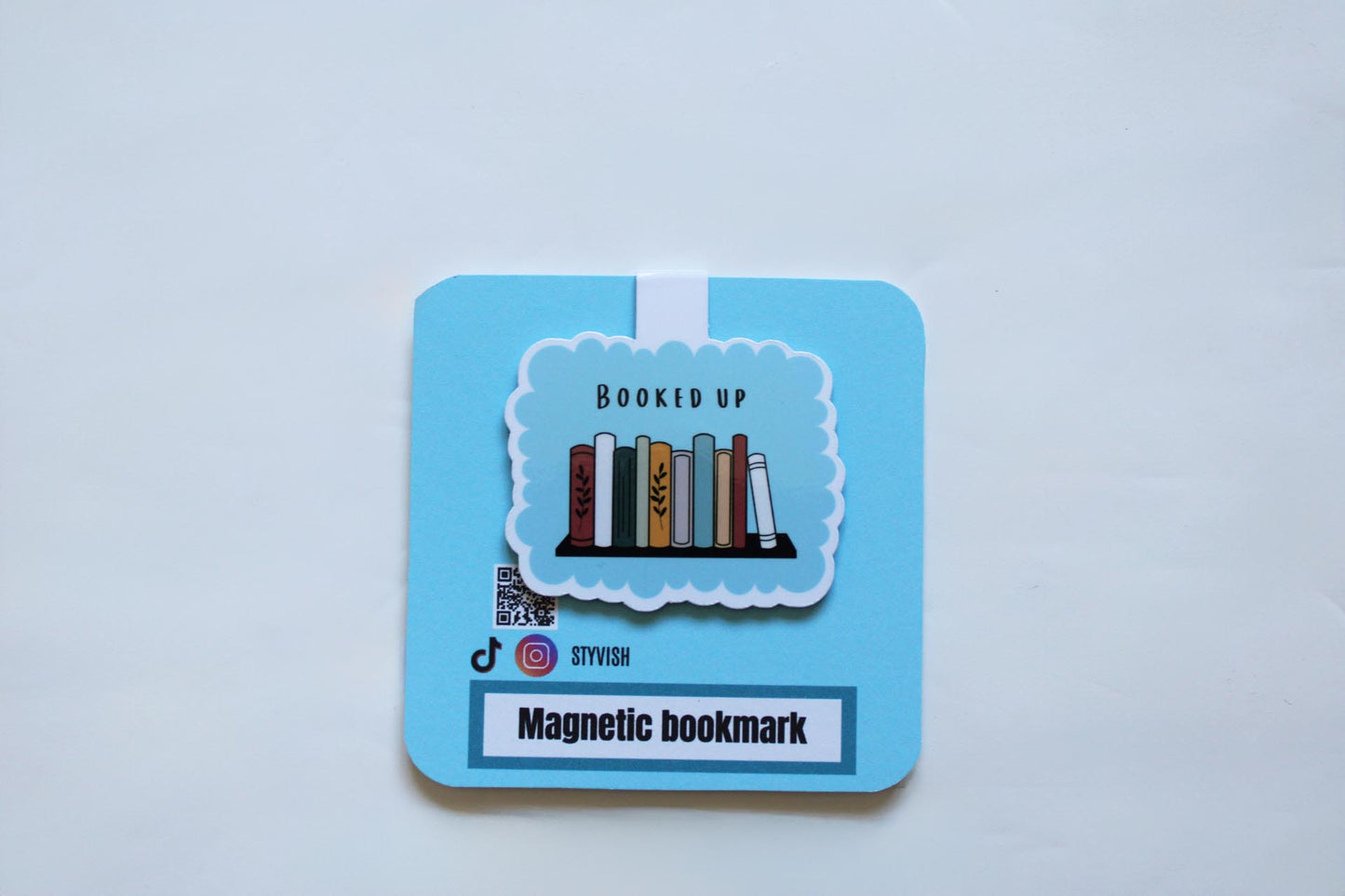 ' Booked Up' Magnetic Bookmark