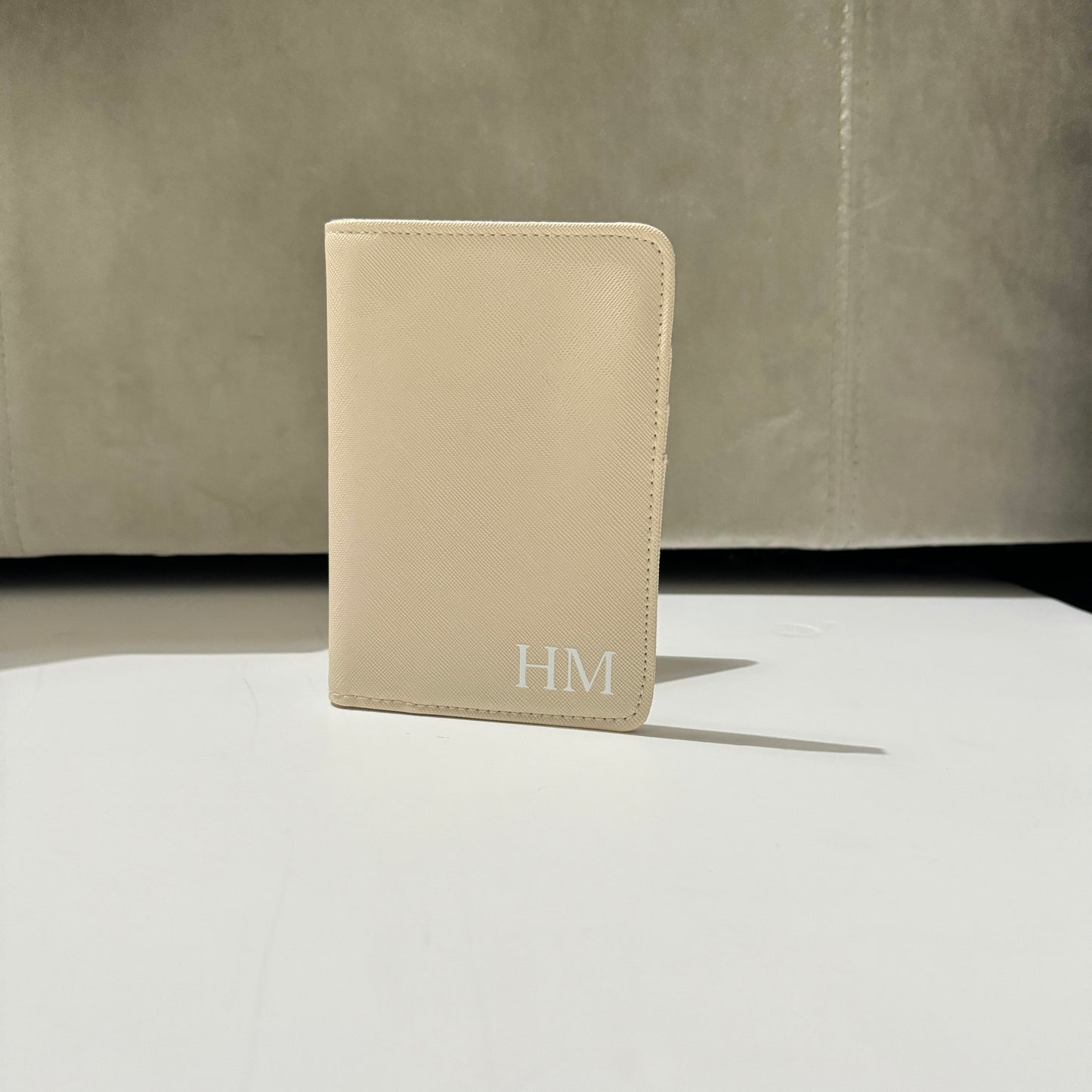 Personalised monogram passport travel set