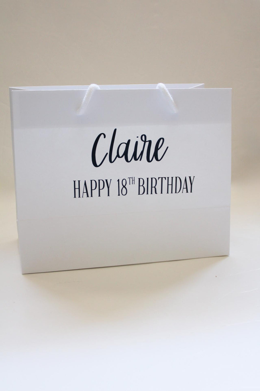 Personalised birthday and name gift bag