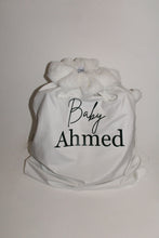 Load image into Gallery viewer, Luxury personalised white sack large
