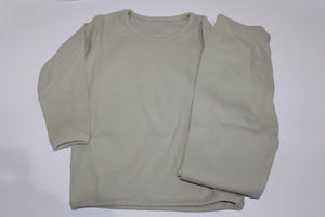 Personalised embroidered Sage ribbed loungewear set
