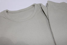 Load image into Gallery viewer, Personalised embroidered Sage ribbed loungewear set
