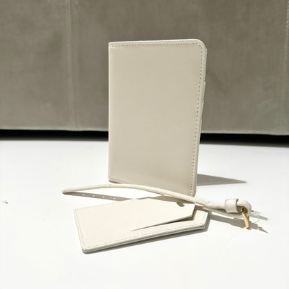 Personalised monogram passport travel set