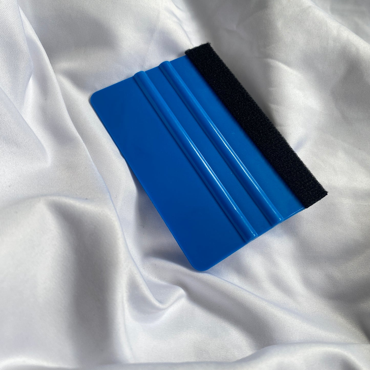 Blue vinyl Squeegee application