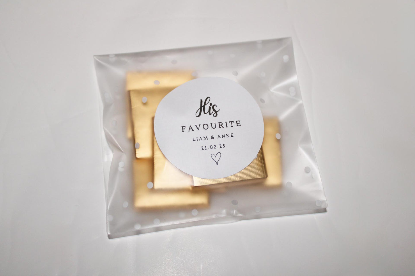 ' His favourite '  2 inches Self Adhesive Stickers